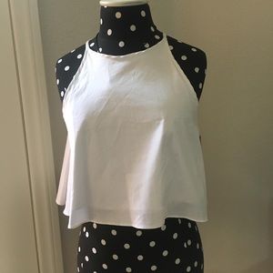 Zara Basic White Crop Top